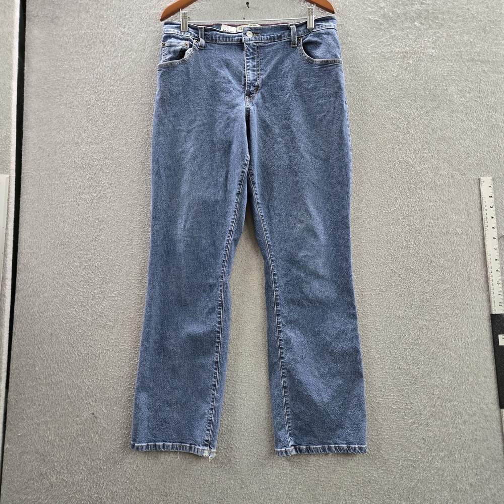 VINTAGE 550 Levi's Women Jeans 14M Blue Denim Bootcut Relaxed Boot Cut Y2K READ